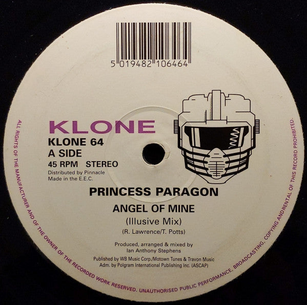 Princess Paragon : Angel Of Mine (12")