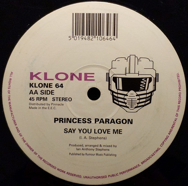 Princess Paragon : Angel Of Mine (12")