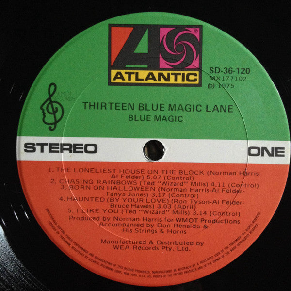 Blue Magic : Thirteen Blue Magic Lane (LP, Album)