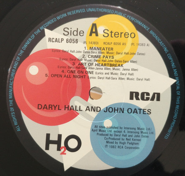 Daryl Hall & John Oates : H₂O (LP, Album)