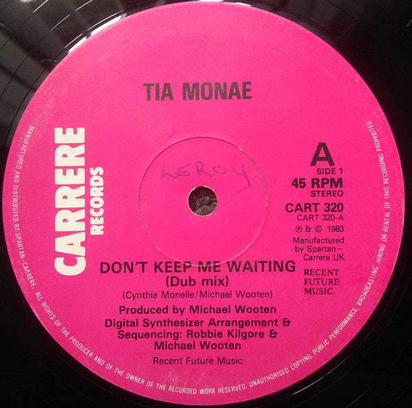 Tia Monae : Don't Keep Me Waiting (12")