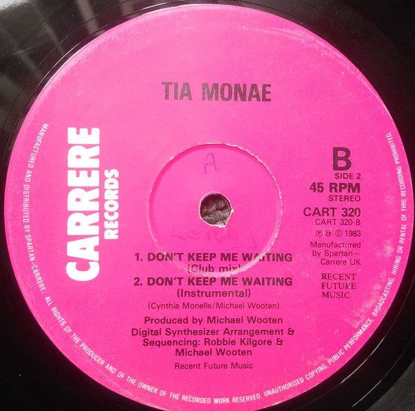 Tia Monae : Don't Keep Me Waiting (12")