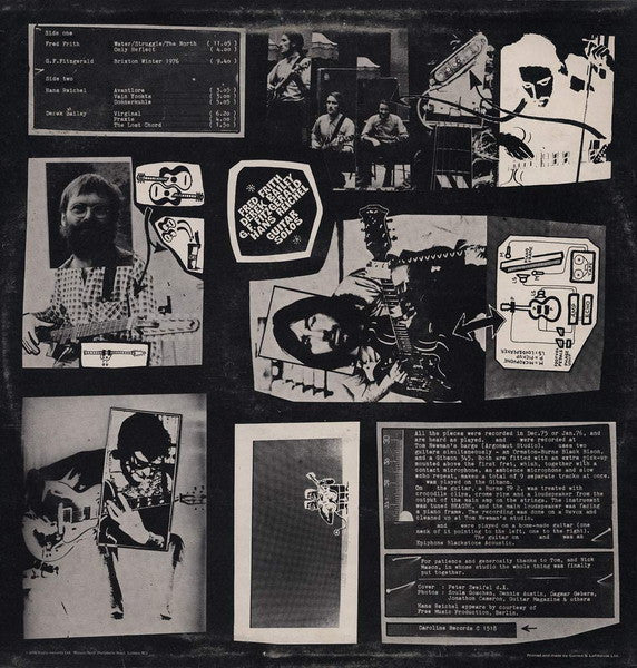 Derek Bailey, Fred Frith, G.F. Fitzgerald, Hans Reichel : Guitar Solos 2 (LP, Album)