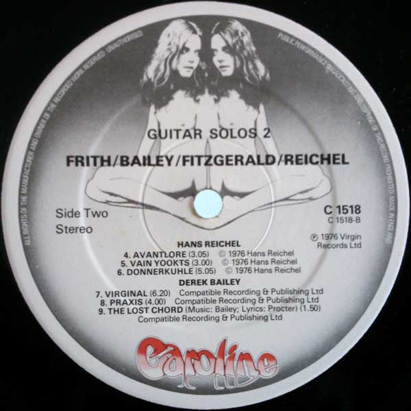 Derek Bailey, Fred Frith, G.F. Fitzgerald, Hans Reichel : Guitar Solos 2 (LP, Album)