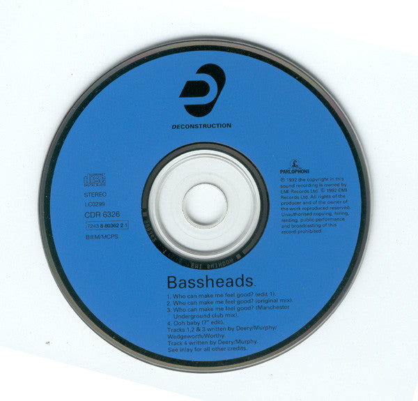 Bassheads : Who Can Make Me Feel Good? (CD, Single)
