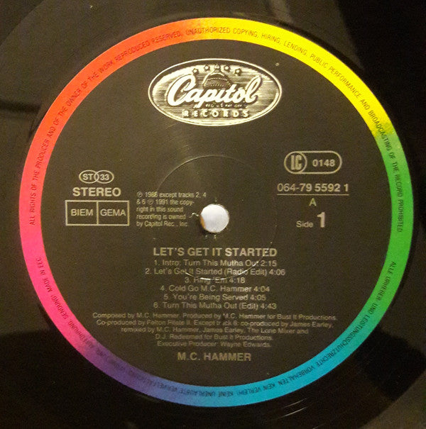 MC Hammer : Let's Get It Started (LP, Album)