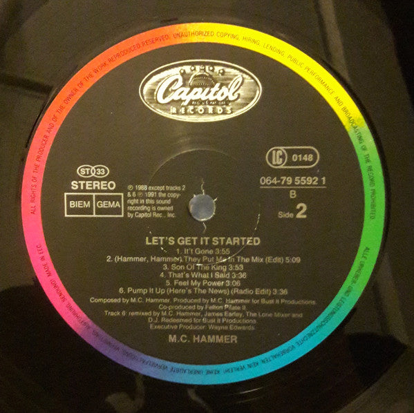 MC Hammer : Let's Get It Started (LP, Album)