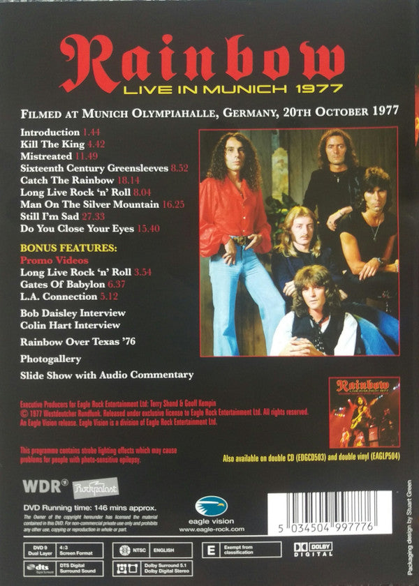 Rainbow : Live In Munich 1977 (DVD-V, RE, RM, Multichannel, NTSC)