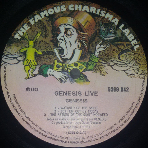 Genesis : Live (LP, Album, RE)