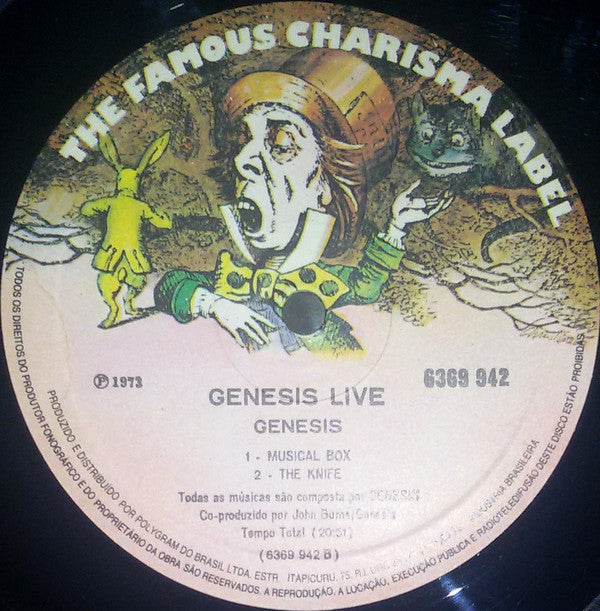 Genesis : Live (LP, Album, RE)