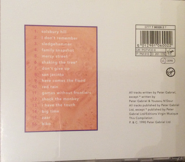 Peter Gabriel : Shaking The Tree: Sixteen Golden Greats (CD, Comp)