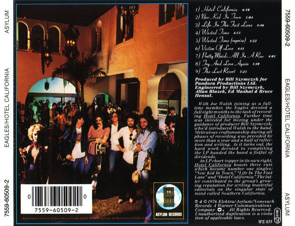 Eagles : Hotel California (CD, Album, RE)